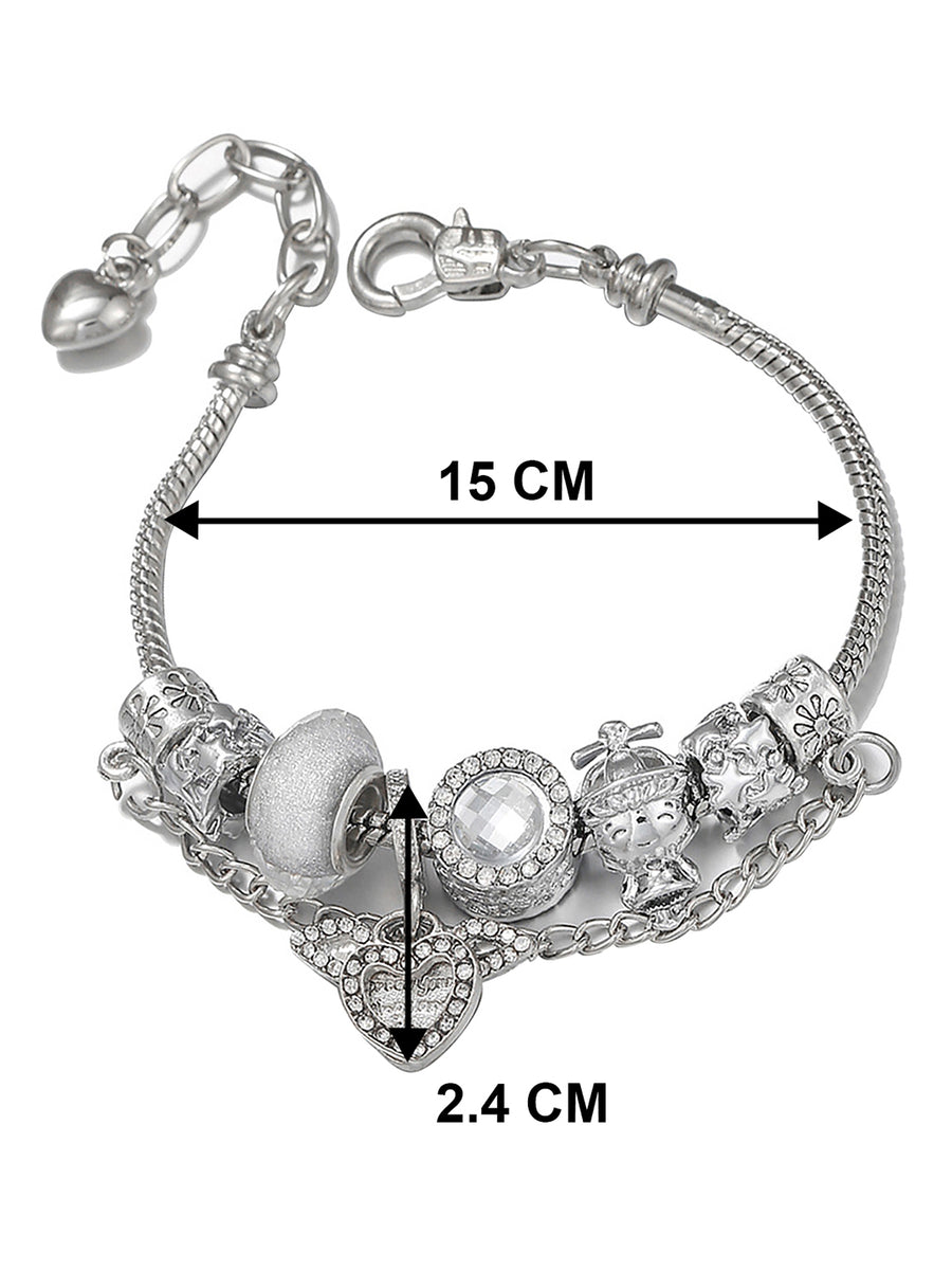 Dazzling Links with Sparkling Heart