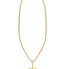 Cuban-Link Cross Pendant Chain for Men