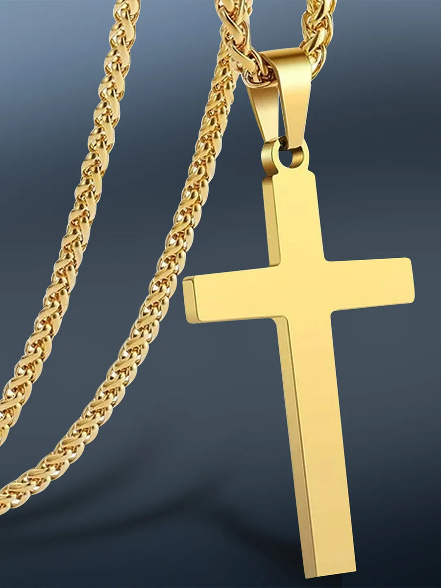 Symbol of Faith Cross Pendant Chain