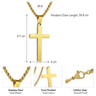 Symbol of Faith Cross Pendant Chain