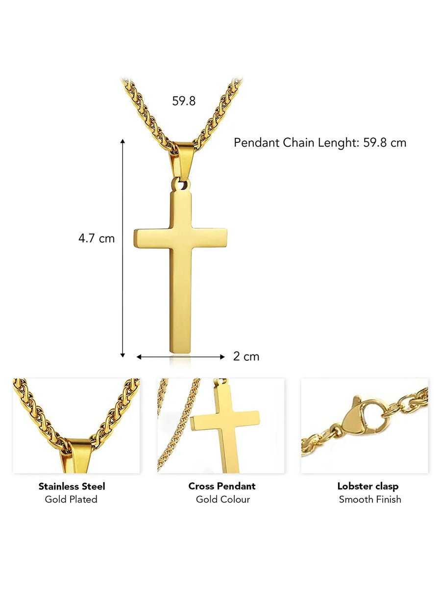 Symbol of Faith Cross Pendant Chain