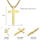 Classic Cross Pendant with Box Chain
