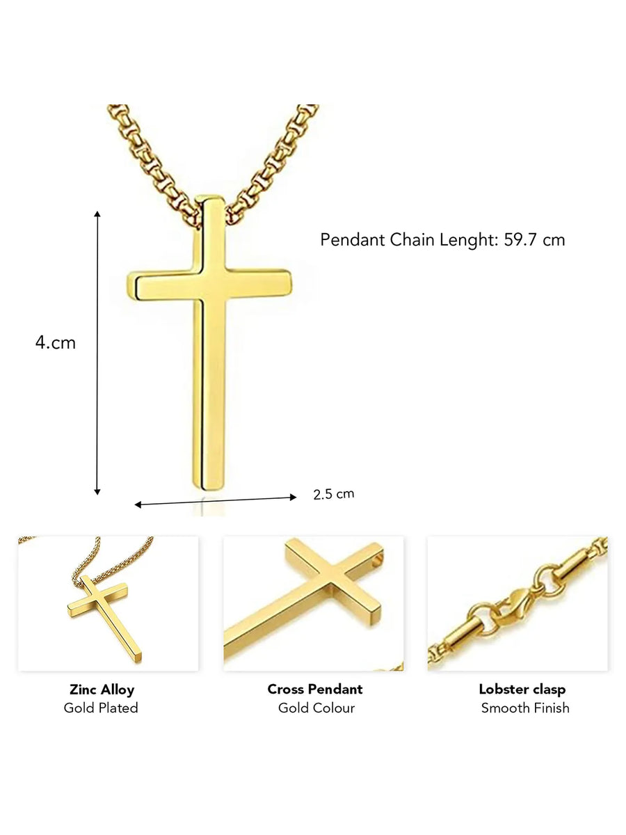 Classic Cross Pendant with Box Chain