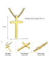 Classic Cross Pendant with Box Chain