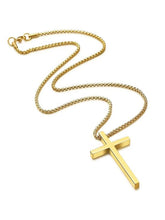 Classic Cross Pendant with Box Chain