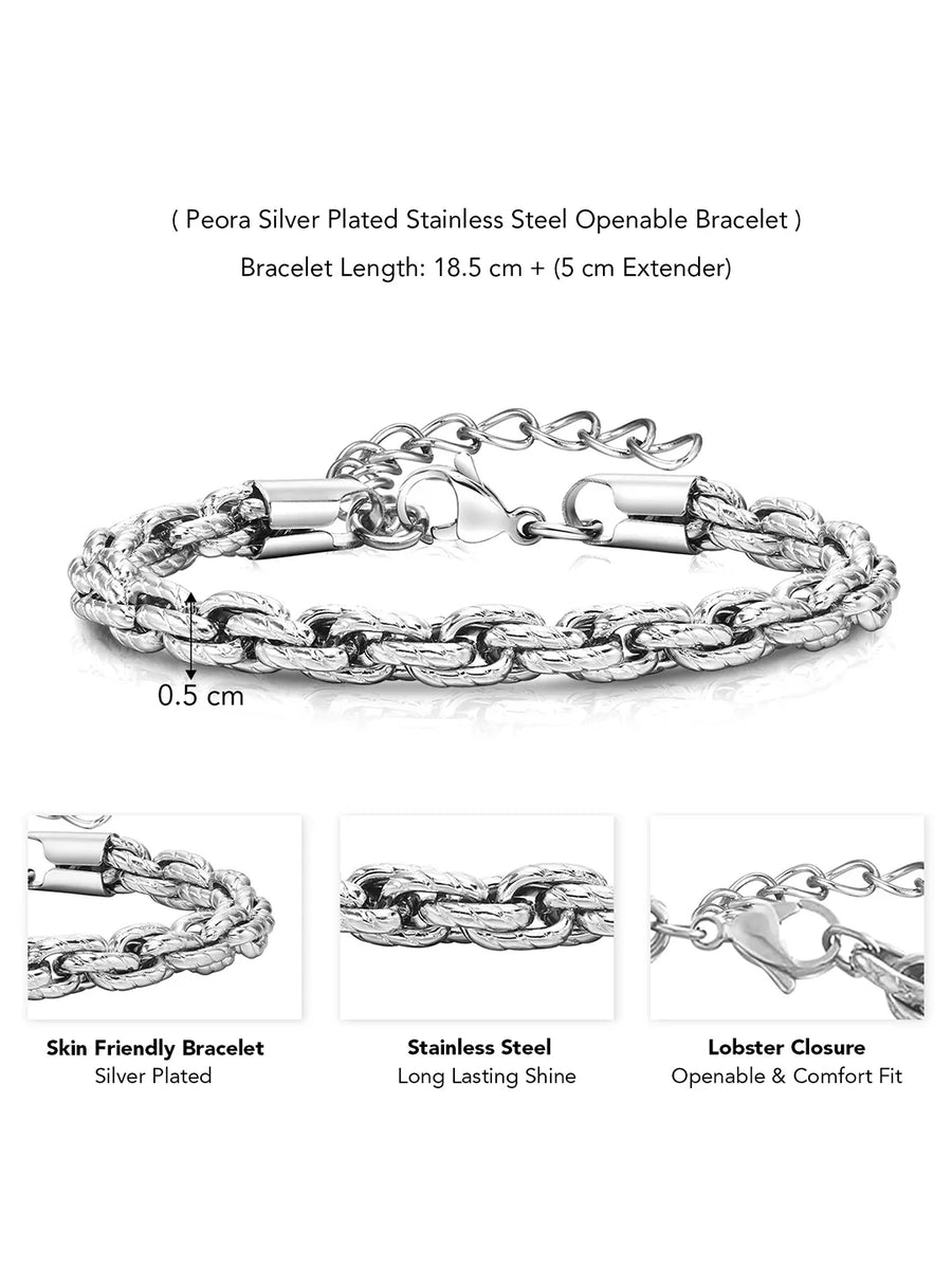 Stainless Steel Bracelet – Durable & Sleek Accessory | Peora