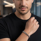 Urban Style Silver Link Men's Bracelet