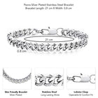 Urban Style Silver Link Men's Bracelet