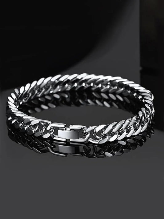 Masculine Stainless Steel Wrist Bracelet
