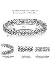 Masculine Stainless Steel Wrist Bracelet