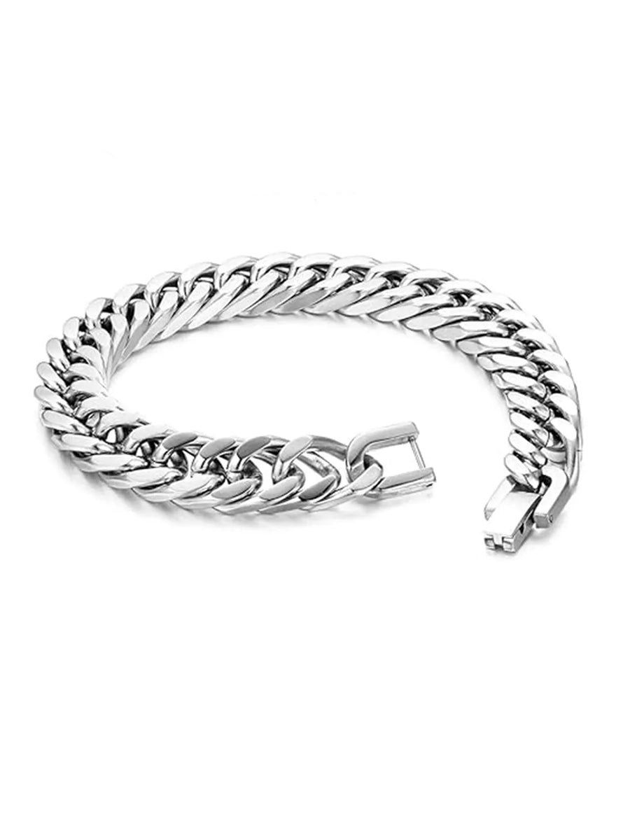 Masculine Stainless Steel Wrist Bracelet