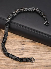 Trendy Stainless Steel Wristband - Black