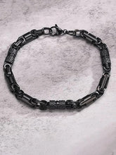 Trendy Stainless Steel Wristband - Black