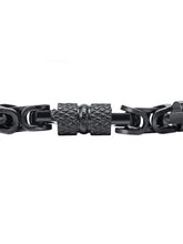 Trendy Stainless Steel Wristband - Black