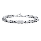 Trendy Stainless Steel Wristband - Silver