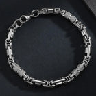 Trendy Stainless Steel Wristband - Silver