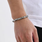 Trendy Stainless Steel Wristband - Silver