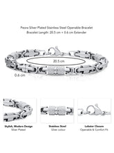 Trendy Stainless Steel Wristband - Silver