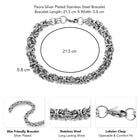 Vanguard Bold Chain Silver Bracelet For Men