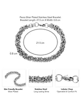 Vanguard Bold Chain Silver Bracelet For Men