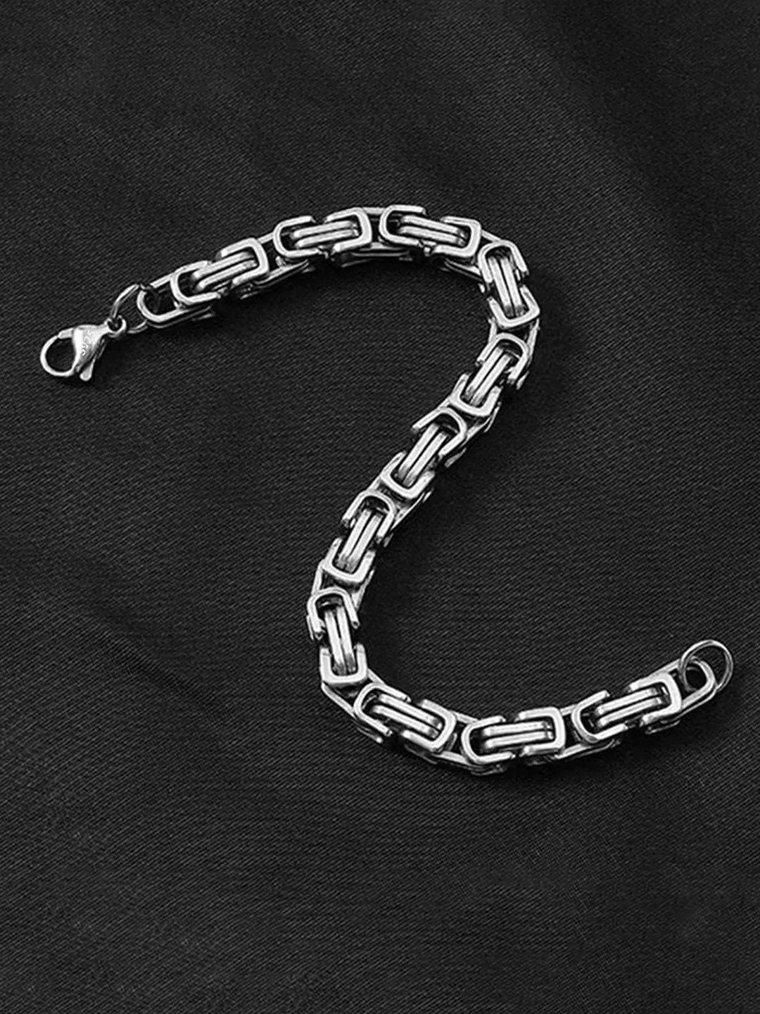 Rugged Stainless Steel Bracelet for Men