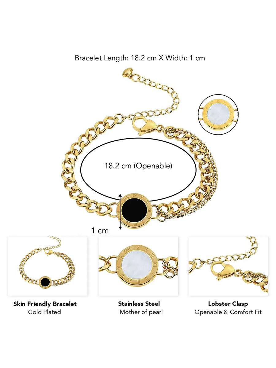 Timeless Glow Round Chain Bracelet