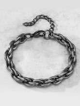 Titan Weave Black Silver Men's Bracelets
