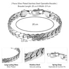 Bold Polished Stainless Steel Bracelet For Men