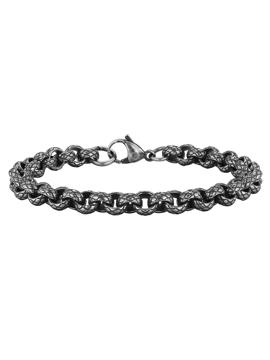 Alpha Black Chain Men’s Bracelet