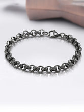 Alpha Black Chain Men’s Bracelet