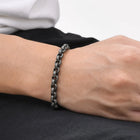 Alpha Black Chain Men’s Bracelet