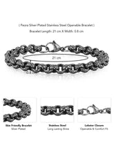 Alpha Black Chain Men’s Bracelet