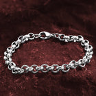 Alpha Silver Chain Men’s Bracelet