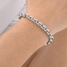 Alpha Silver Chain Men’s Bracelet