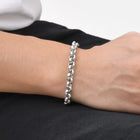 Alpha Silver Chain Men’s Bracelet