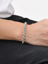 Alpha Silver Chain Men’s Bracelet