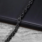 Bold Black Onyx Chain Bracelet For Men