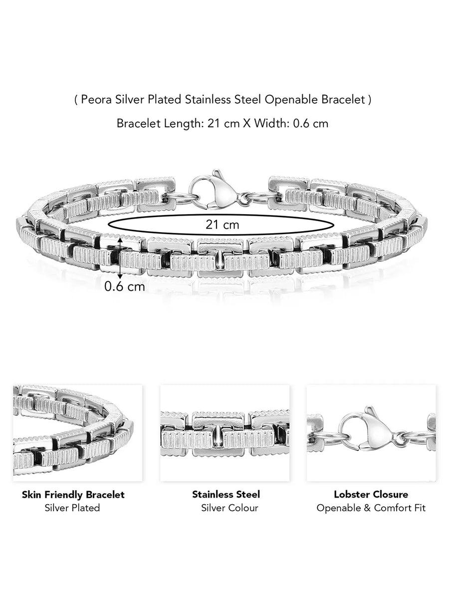 Elegance Stainless Steel Bracelets – Timeless Style | Peora