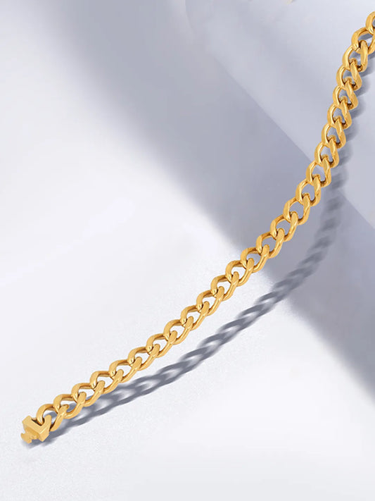 Bold Stainless Steel Bracelets for Men - Gold