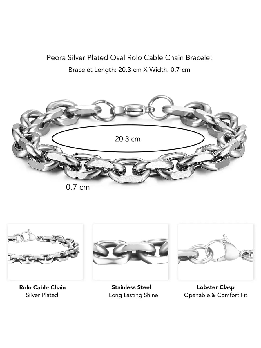 Steel Bracelets for Men by Peora – Rugged & Refined Style