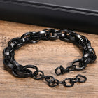 Timeless Strength in Steel Bracelet - Black