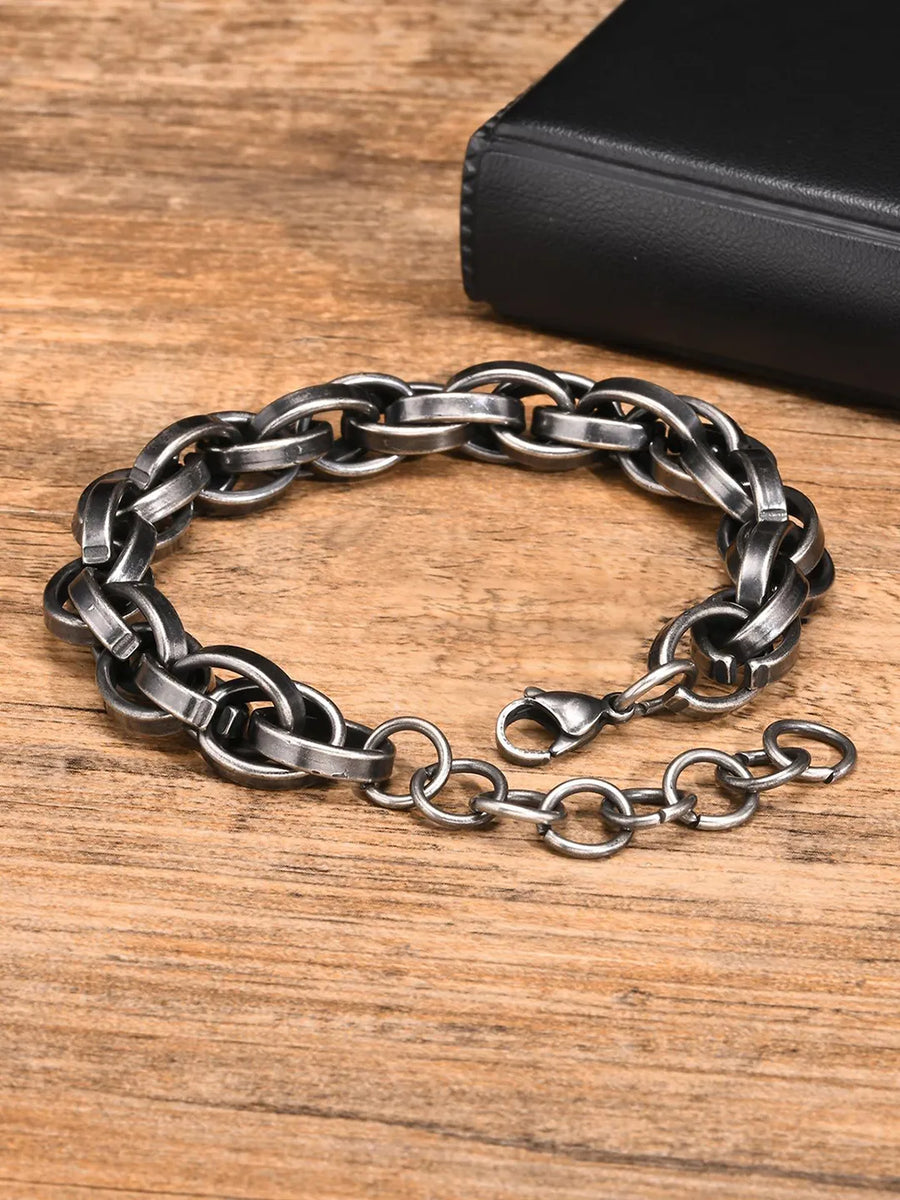 Timeless Strength in Steel Bracelets - Grey