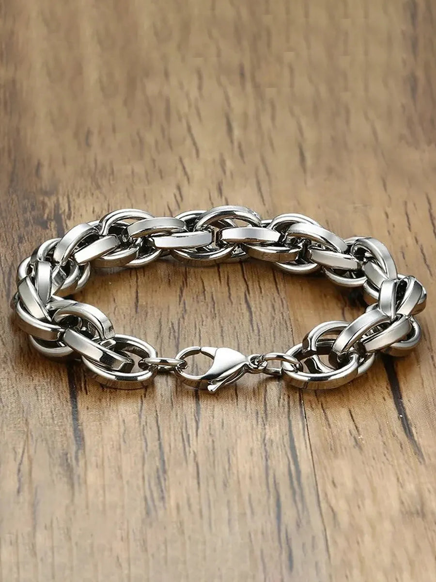 Timeless Strength in Steel Bracelets - Silver