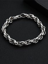 Simple Style Steel Bracelets for Men