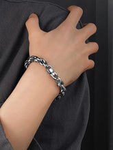 Simple Style Steel Bracelets for Men
