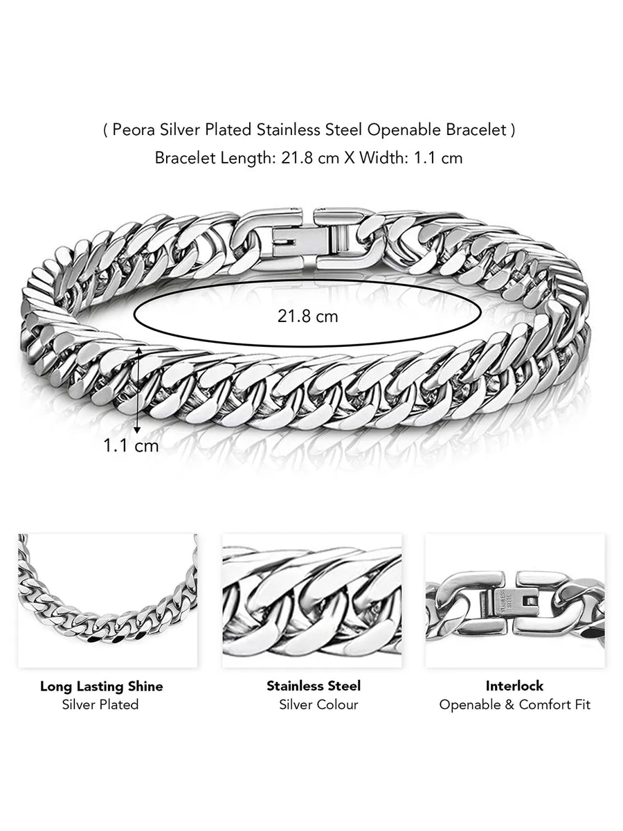 Steel Bracelets for Men by Peora – Strong & Stylish Accessories