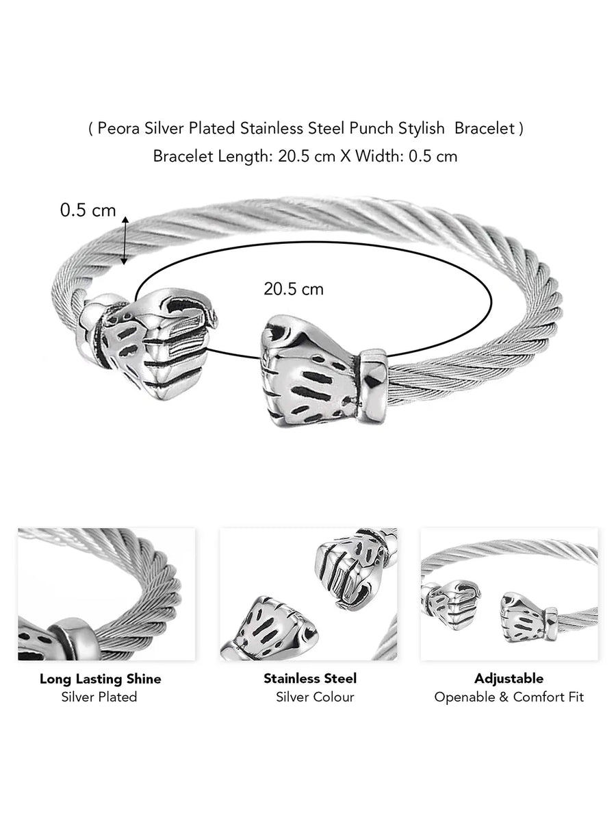 Steel Bracelets for Men by Peora – Durable & Stylish