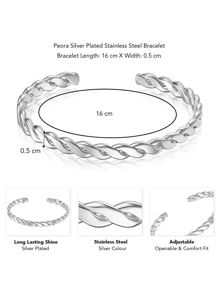 Steel Bracelets for Men by Peora – Sleek & Strong Design