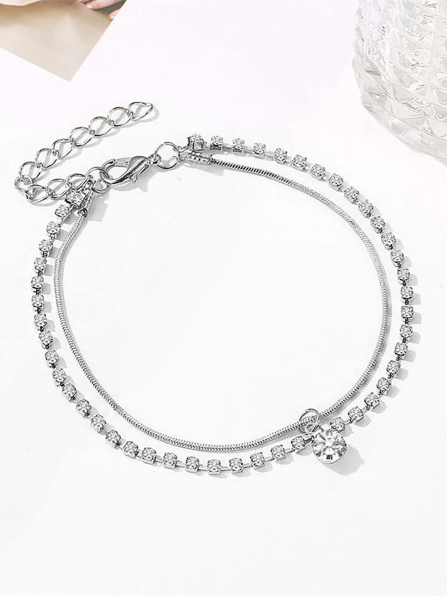 Delight Anklet | Graceful & Stylish Footwear Jewellery by Peora

