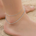 Delight Anklet | Graceful & Stylish Footwear Jewellery by Peora

